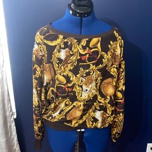 Salvadore ferragamo silk shirt